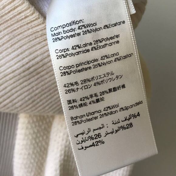 3.1 Phillip Lim Stretch Off The Shoulder Cream Ruffle Top - Picture 7 of 8